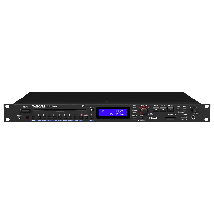 TASCAM CD-400U CD/SD/USB PLAYER WITH BLUETOOTH RECEIVER
