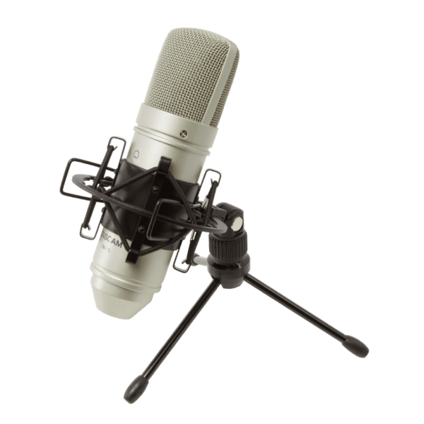 TASCAM TM-80 SILVER STUDIO CONDENSER MICROPHONE