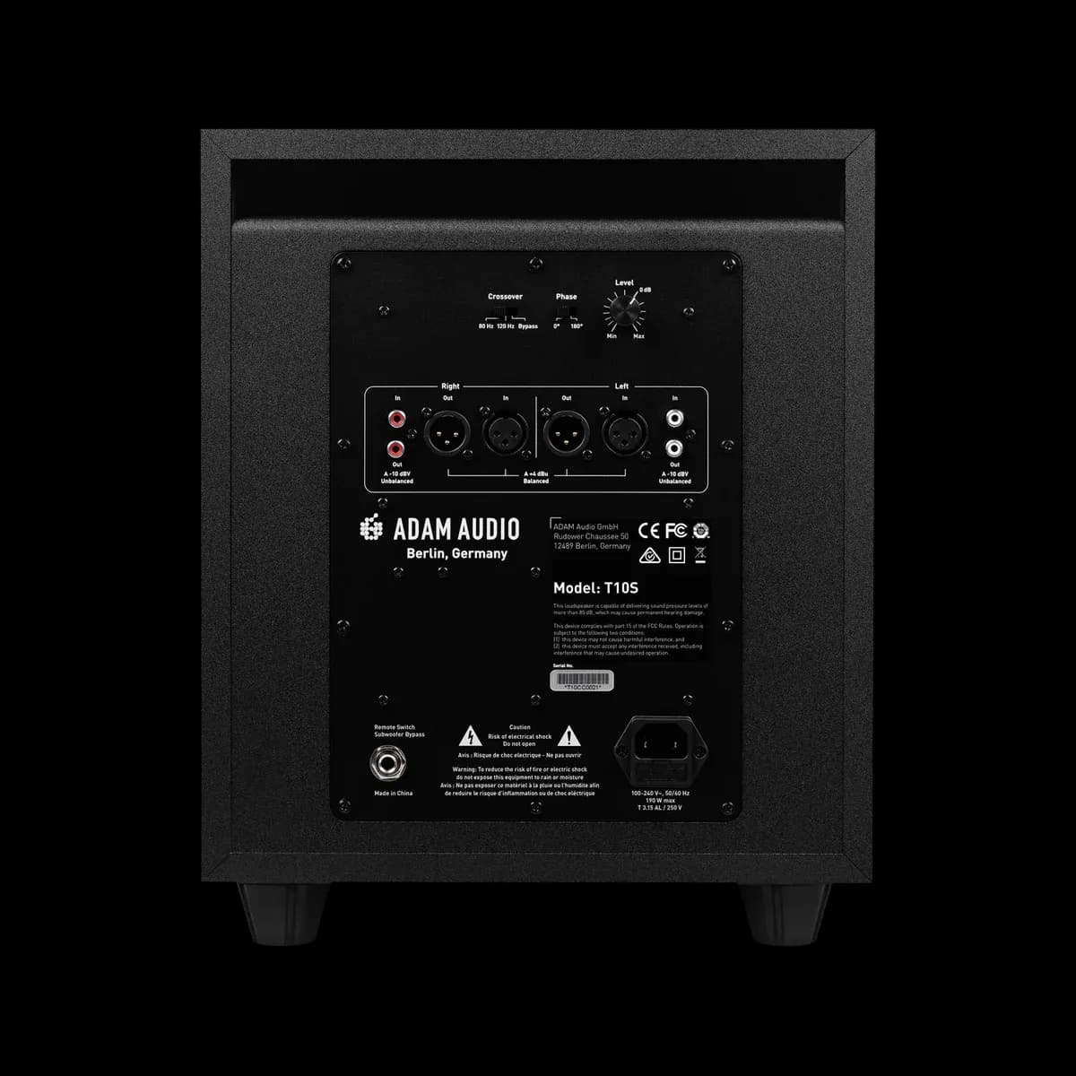 ADAM AUDIO T10S 10-NCH ACTIVE POWERED SUBWOOFER
