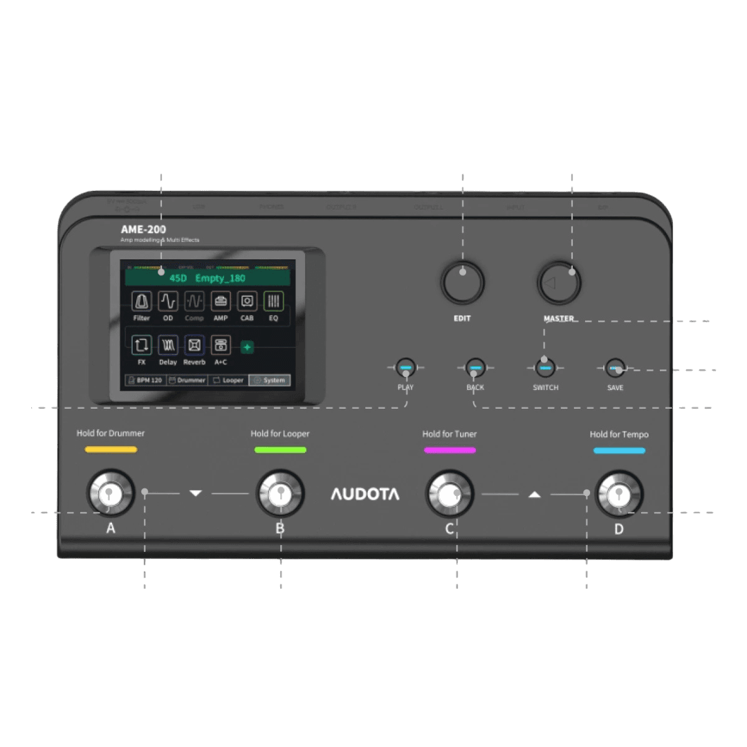 AUDOTA AME200 GUITAR MULTIEFFECTS