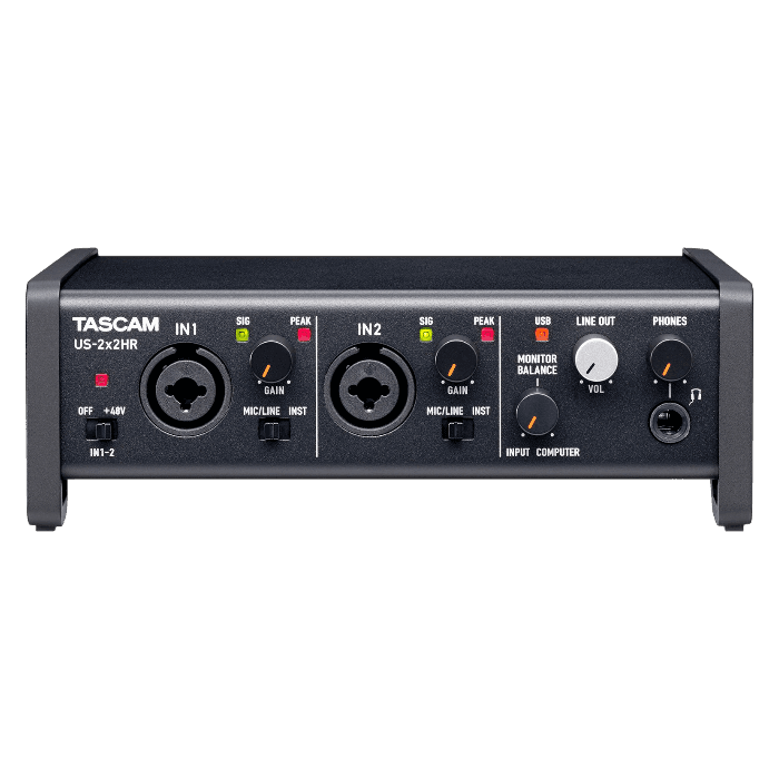 TASCAM US 2X2 HR HIGH RESOLUTION USB AUDIO/MIDI INTERFACE