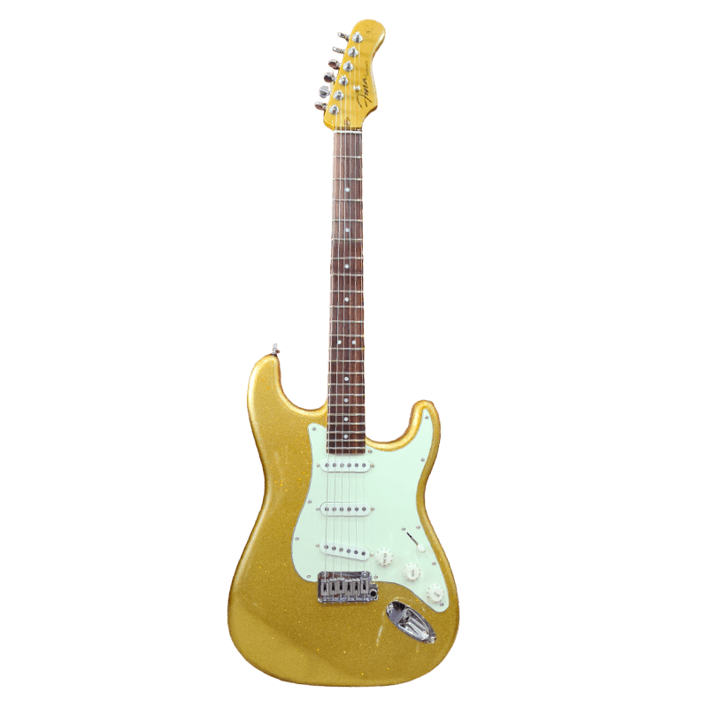 FENA STRATOCASTER ST STD ANNIVERSARY GOLD GITAR ELEKTRIK