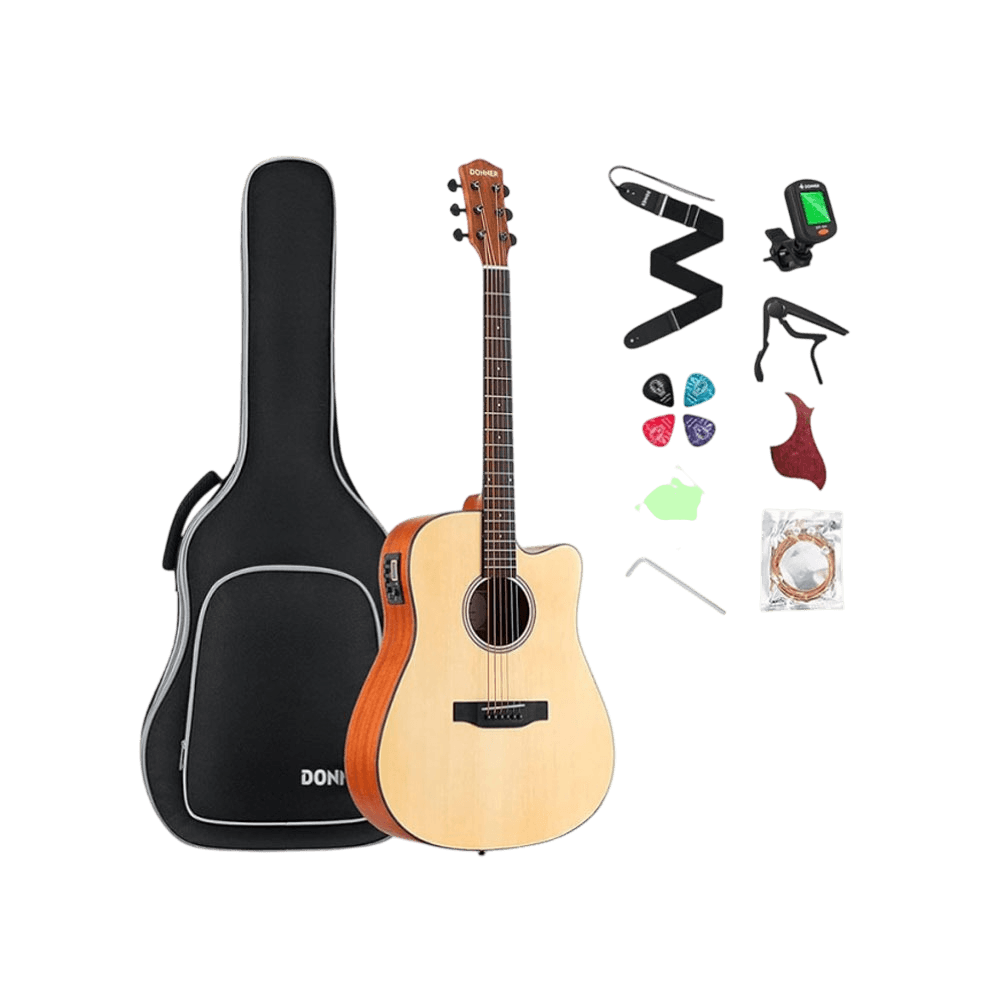 Donner DAG-1CE Cutaway Dreadnought Acoustic Guitar