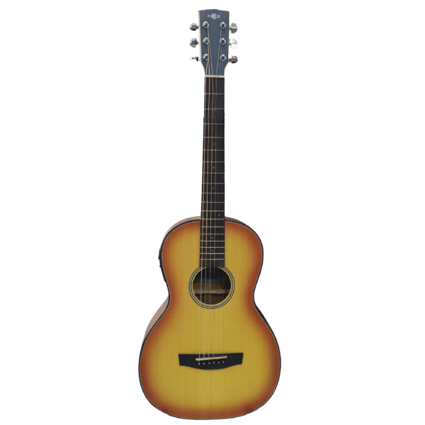 HEX P100E M LTD HONEY BURST PARLOR GITAR AKUSTIK