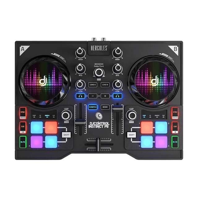 HERCULES DJ CONTROL INSTICT P8 DJ CONTROLLER