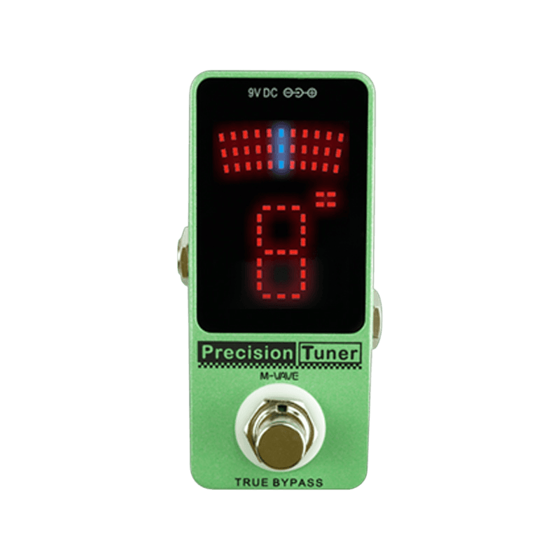 M-VAVE PRECISION TUNER TURNING PEDAL LED AND TRUE BYPASS