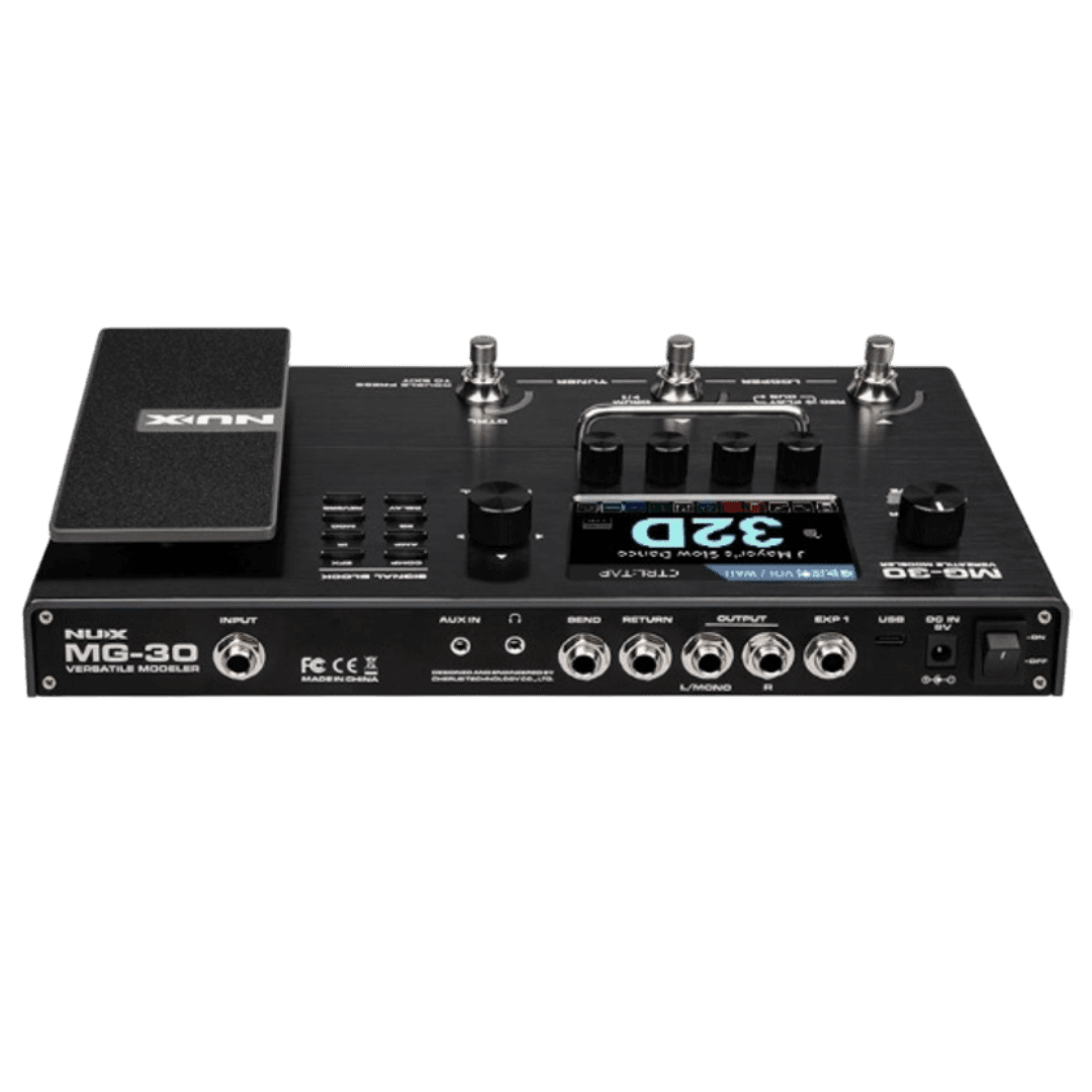 NUX MG-30 VERSATILE MODELER MULTIEFFECTS MODELLING PEDAL GITAR