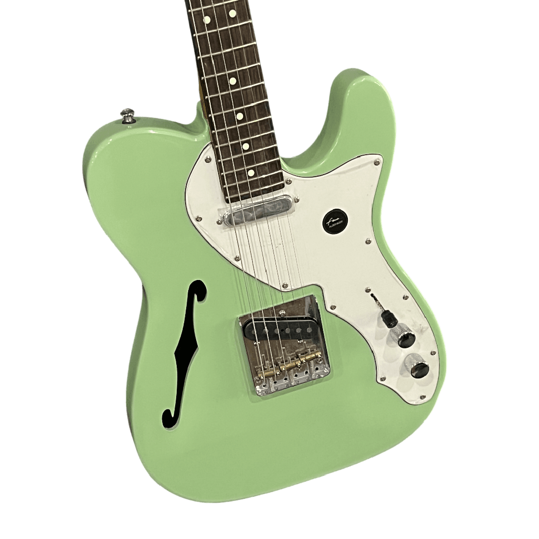 Fena Metamorfosis Thinline Telecaster Surf Green Electric Guitar