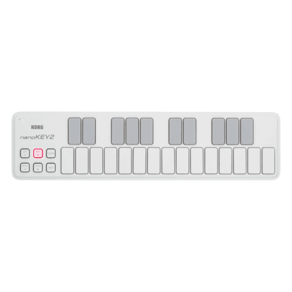 KORG NANOKEY2 WHITE USB SLIM-LINE MIDI KEYBOARD CONTROLLER