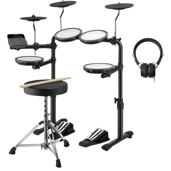 DONNER DED-70  Electric Drum Kit for Beginner Electric Drums with Headphones and Drum Throne