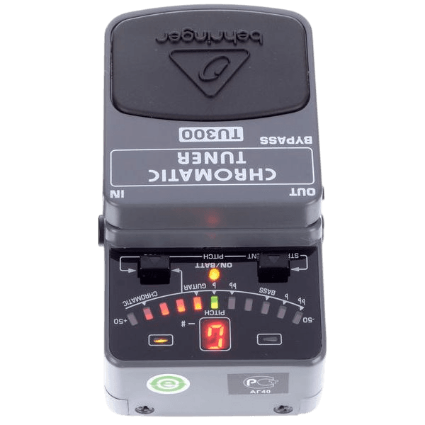BEHRINGER TU300 CHROMATIC GUITAR BASS TUNER PEDAL GITAR