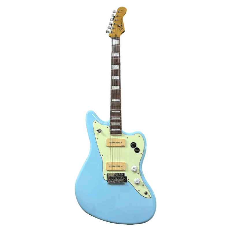 FENA JAZZMASTER JM90 SONIC BLUE GITAR ELEKTRIK