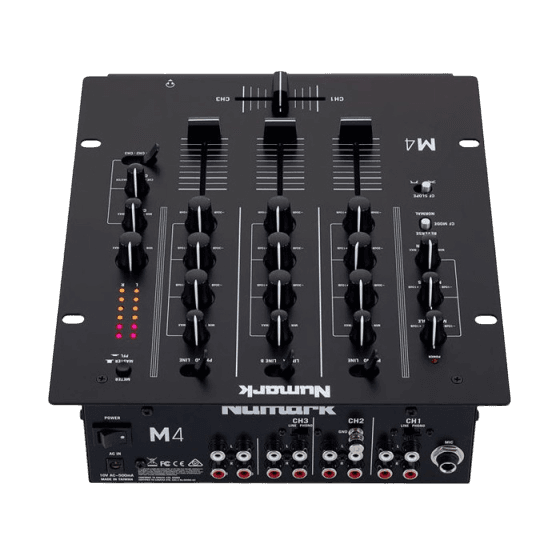 NUMARK M4 BLACK 3-CHANNEL PROFESSIONAL SCRATCH DJ MIXER