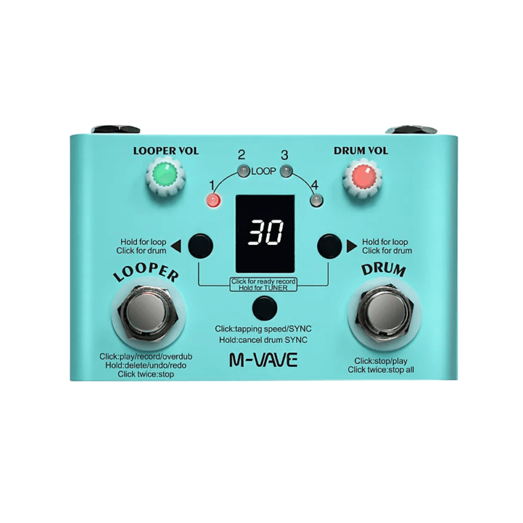 M-VAVE Lost TempoV2 Drum Machines and Looper Pedal