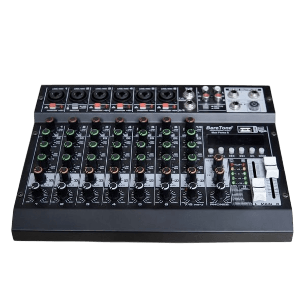 BARETONE MAX FORCE 8 ANALOG 8-CHANNEL MIXER