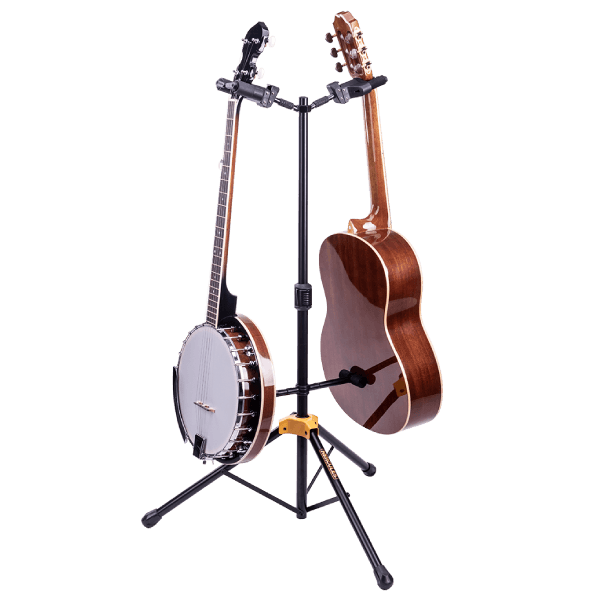 HERCULES GS422B AUTO GRIP SYSTEM (AGS) DOUBLE STAND GITAR