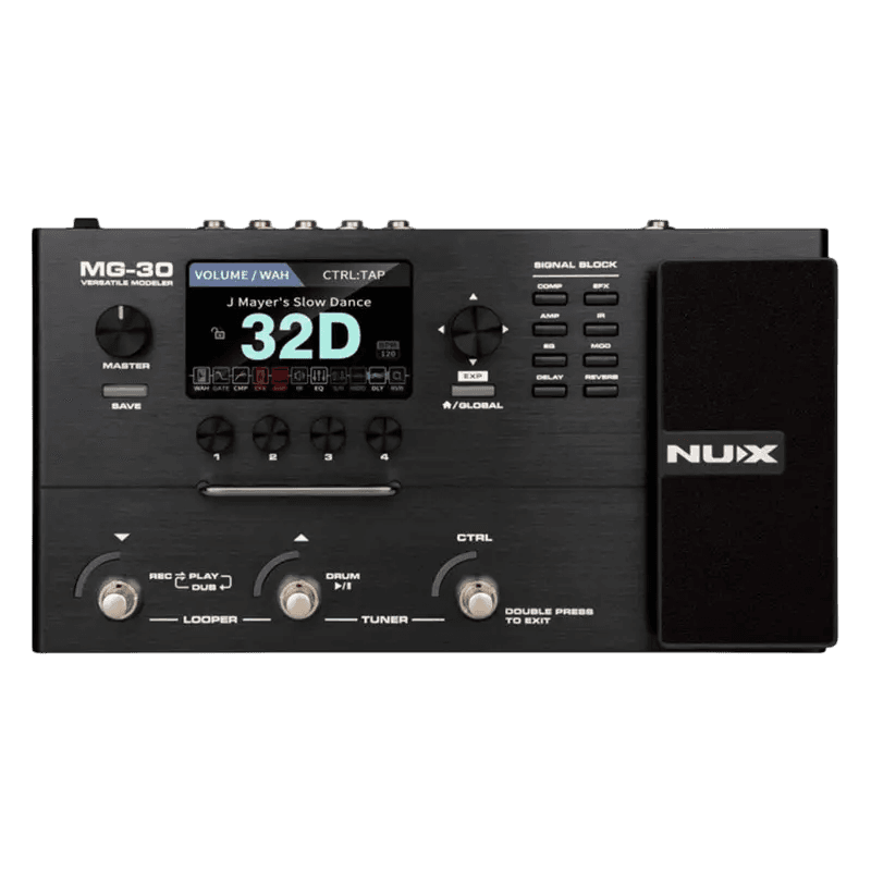 NUX MG-30 VERSATILE MODELER MULTIEFFECTS MODELLING PEDAL GITAR