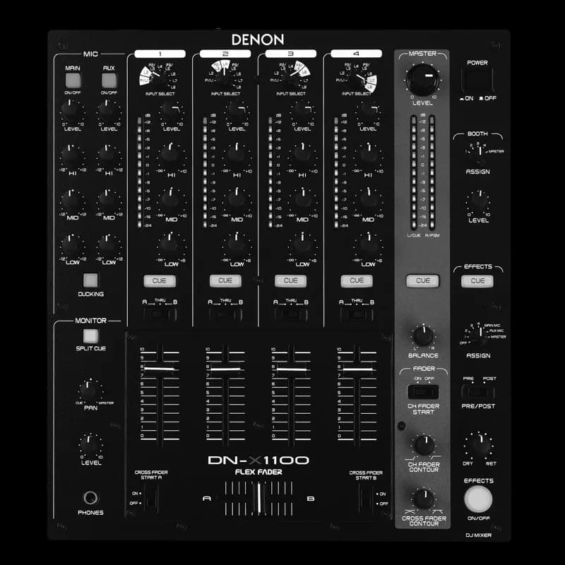 DENON DJ DN-X1100 PROFESSIONAL 4-CHANNEL DJ MIXER