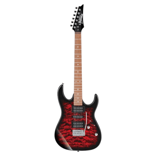 IBANEZ GRX70QA-TRB GIO TRANSPARENT RED SUNBURST GITAR ELEKTRIK