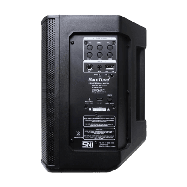 BARETONE MAX05BX PORTABLE ACTIVE SPEAKER