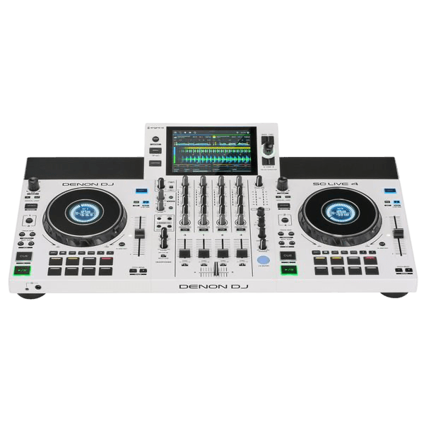 DENON DJ SC LIVE 4 STANDALONE DJ CONTROLLER WHITE