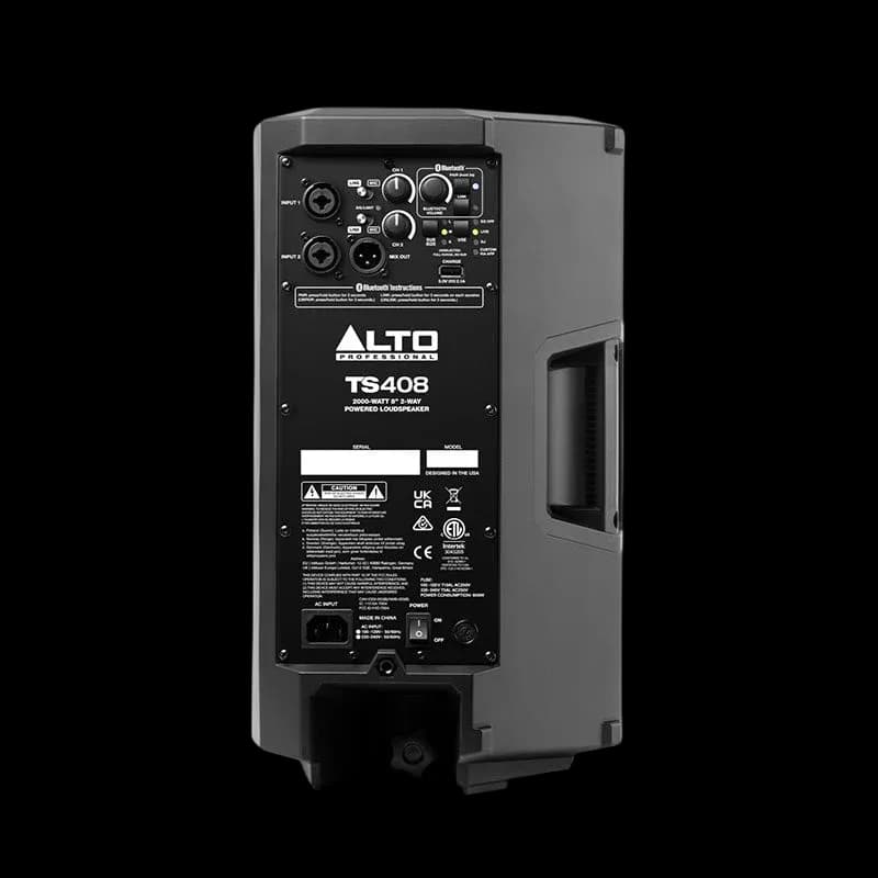 ALTO TS408 TRUESONIC 2000-WATT 8-INCH PA SPEAKER WITH BLUETOOTH
