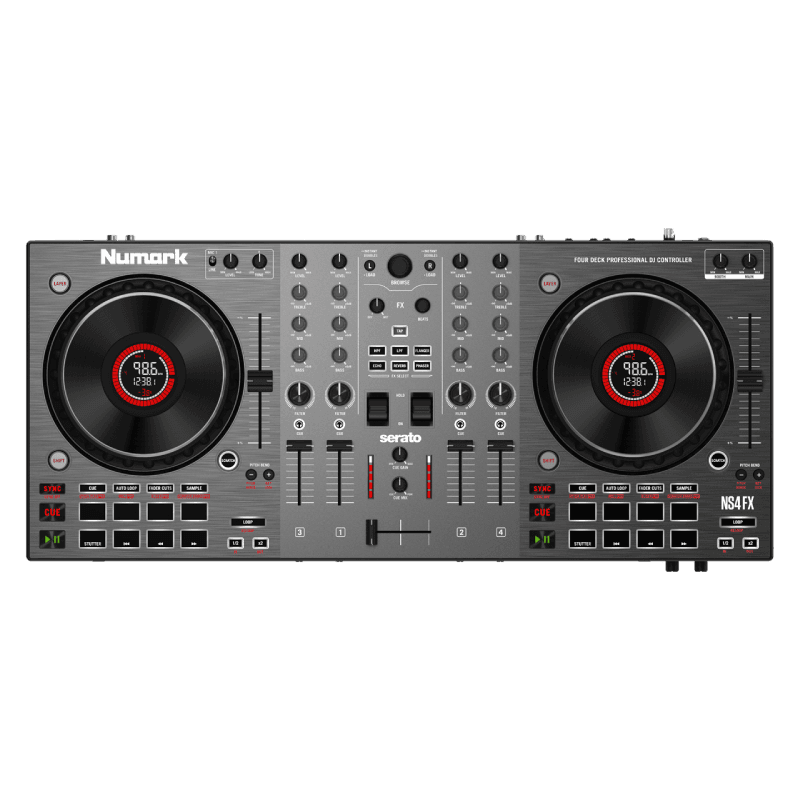 NUMARK NS4FX PROFESSIONAL 4-DECK DJ CONTROLLER