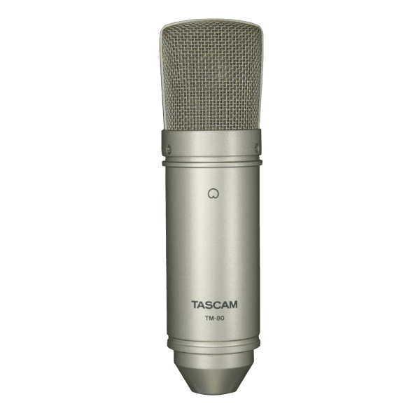 TASCAM TM-80 SILVER STUDIO CONDENSER MICROPHONE
