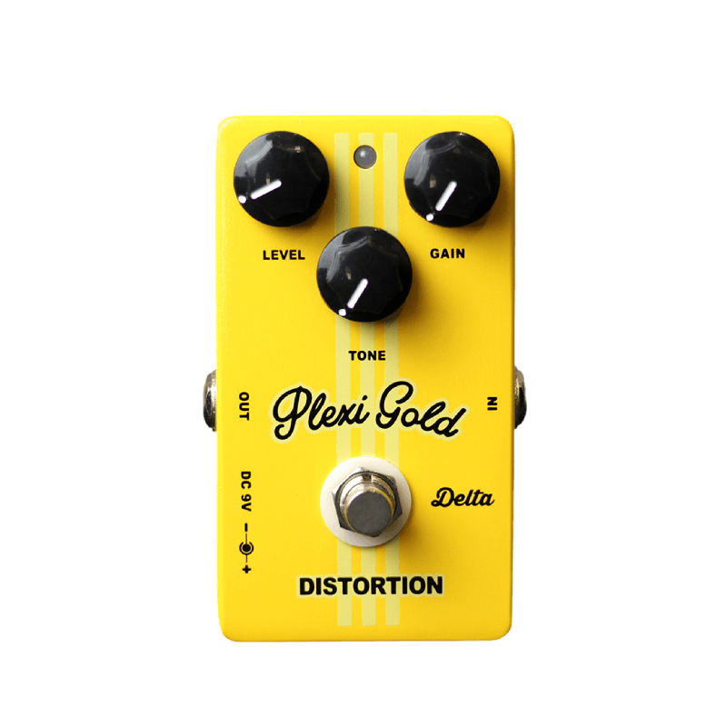 DELTA DEP01 PLEXY GOLD DISTORTION PEDAL GITAR