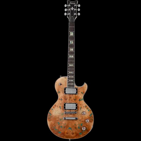 SCHECTER SOLO II CUSTOM GLOSS BURL NATURAL ELECTRIC GUITAR