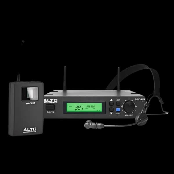 ALTO RADIUS 200 UHF WIRELESS HEADSET MICROPHONE SYSTEM