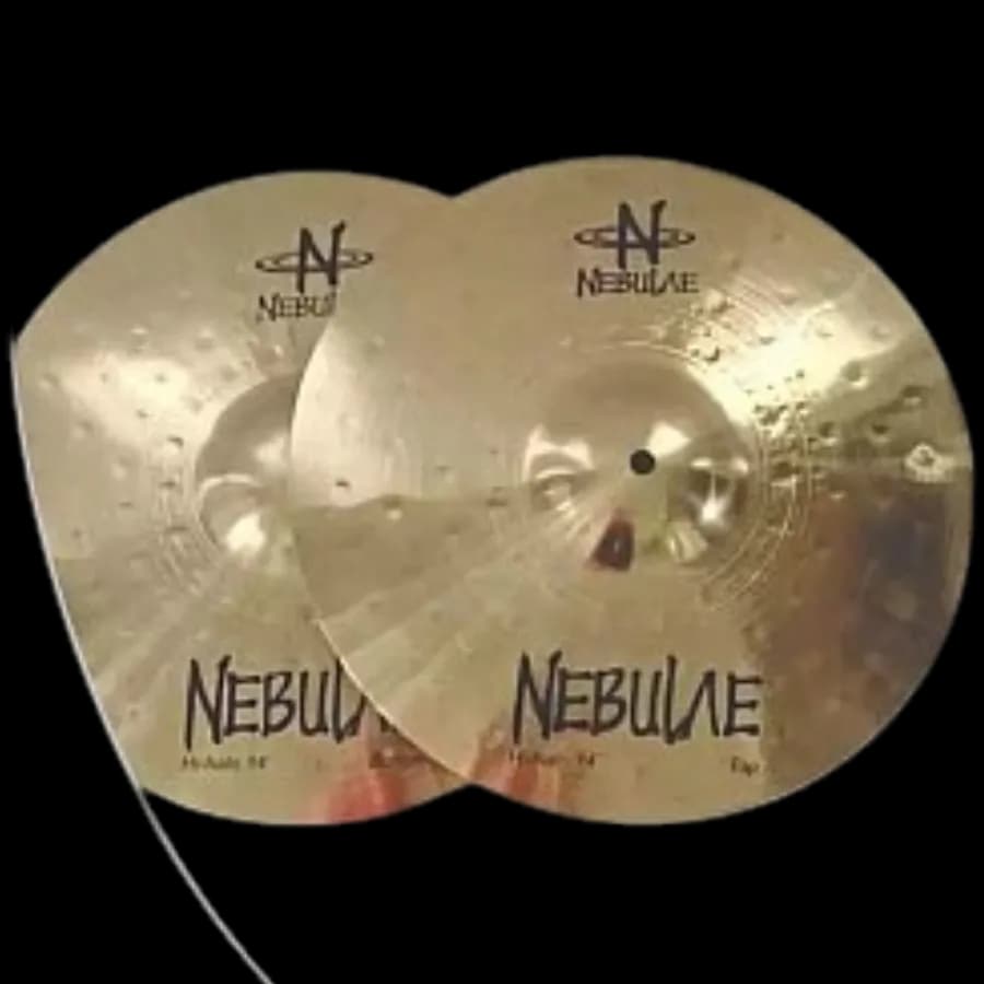 Nebulae NCS001 Cymbal Set Brass Hi Hat 14", Crash 16", Ride 20" with Softcase