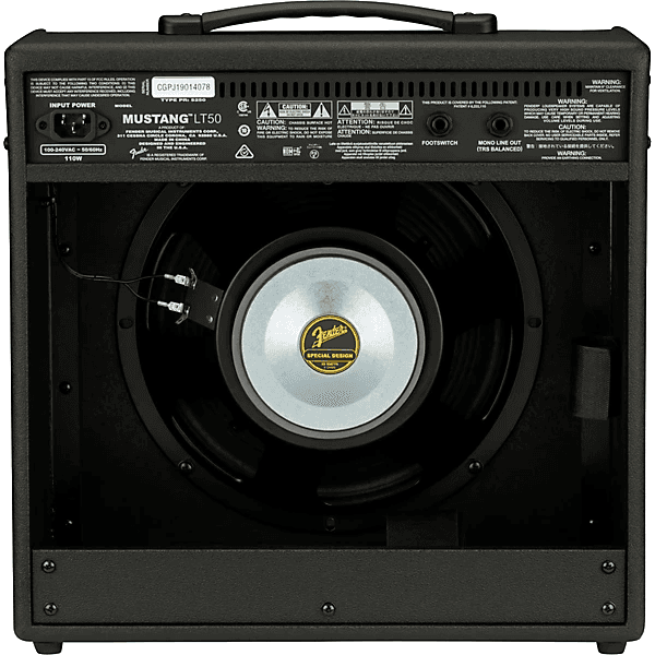 Fender Mustang LT50 50W 1x12 Guitar Combo Amp Black