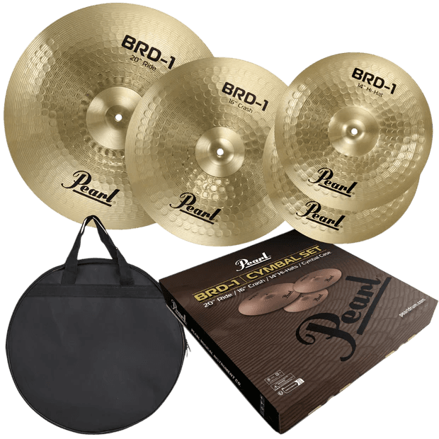 PEARL BRD-1 HAMMERED BRASH CYMBAL DRUM PACK