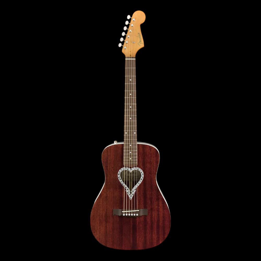 FENDER ALKALINE TRIO MALIBU MAHOGANY DREADNOUGHT ACOUSTIC GUITAR