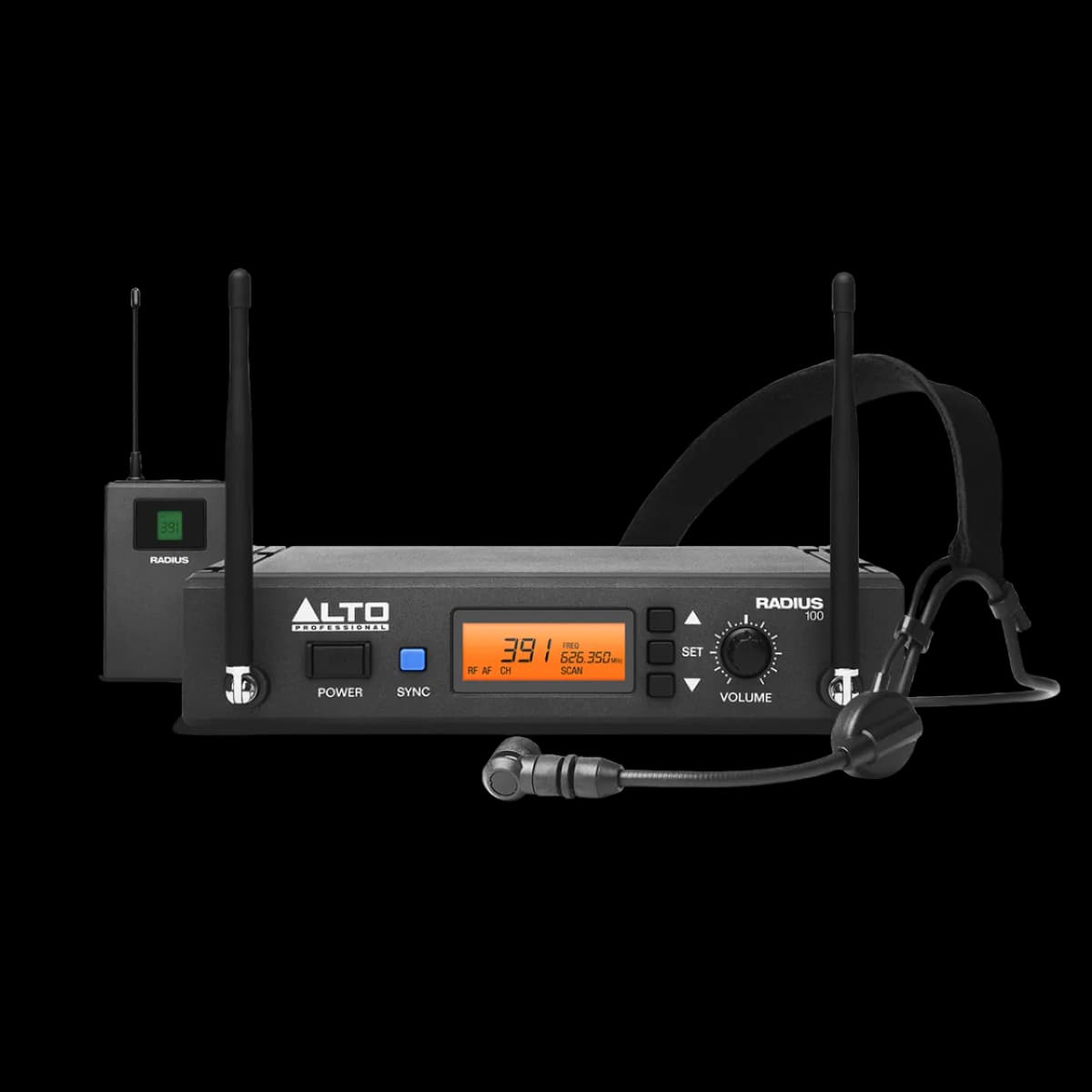 ALTO RADIUS 100 UHF WIRELESS HEADSET MICROPHONE SYSTEM