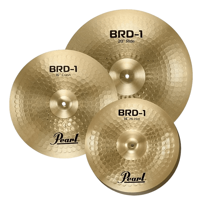 PEARL BRD-1 HAMMERED BRASH CYMBAL DRUM PACK