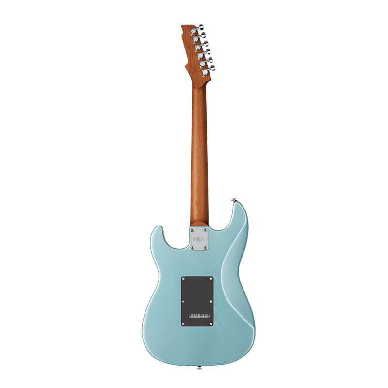 HEX STRATOCASTER E300 G/BG GLOSSY METALLIC BLUE GREEN LOCKING TUNER GITAR ELEKTRIK